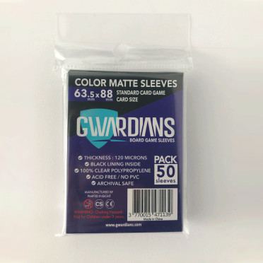 Gwardians Sleeves Premium - Purple Double Matte - 63,5 x 88mm - 50p