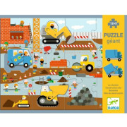Puzzle Geant : Le chantier - 12pcs +5pcs