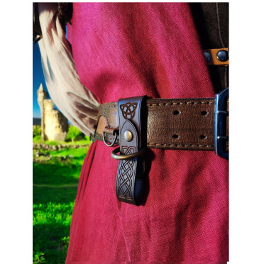 Porte choppe en cuir