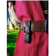 Porte choppe en cuir