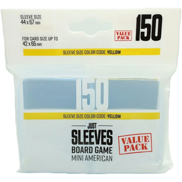Gamegenic - 150 Just Sleeves - Mini American