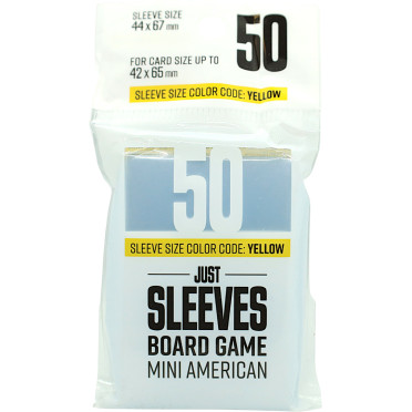 Gamegenic - 50 Just Sleeves - Mini American