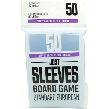 Gamegenic - 50 Just Sleeves - Standard European