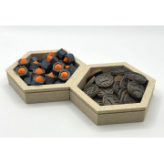 Bacs à jetons magnétiques thématiques : pierre et sable