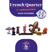 French Quarter - Pack de stickers