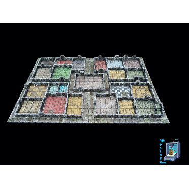 Plateau de jeu 3D compatible avec HeroQuest