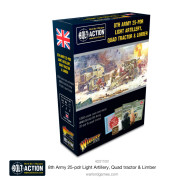Bolt Action - British - 8th Army 25pdr, Quad and Limber