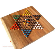 Jeu de Dames Chinoises en Bois Pliable – 24 cm