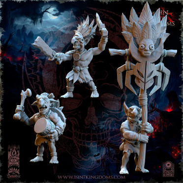 The Beholder Miniatures - Gobelins - Commandement Guerriers de la Jungle