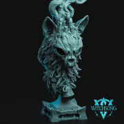 Witchsong Miniatures - Bust - Yulecat