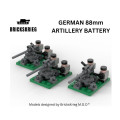 Brickskrieg - German 88mm Artillery Box Set 1