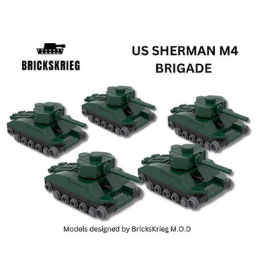 Brickskrieg - US Sherman M4 - Brigade
