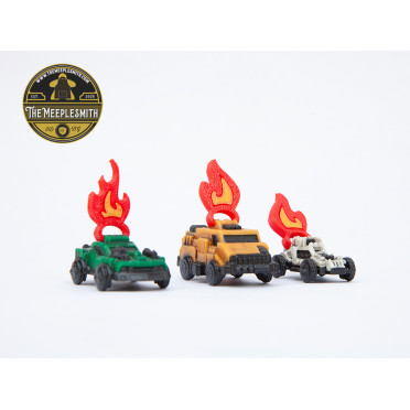 Burning Markers (12 pieces) – Compatible with Thunder Road: Vendetta