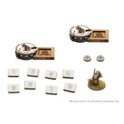 Bolt Action - MDF Artillery Zeroing In Markers - British 8th Army