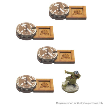 Bolt Action - MDF Unit Pin Markers - Soviet Union