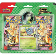 Pok&eacute;mon - Pack 2 boosters Mega Evolution - H&eacute;ros Transcendants - Saquedeneu
