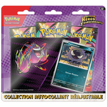 Pokémon - Tripack 3 boosters - Mega Evolution - Héros Transcendants - Fantominus
