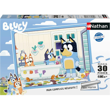 Puzzle - Dans le bain avec Bluey - 30 pièces