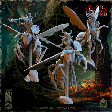 The Beholder Miniatures - Sylvains - Lanciers Esprits des Bois
