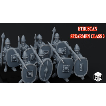 Rise Miniatures – Rise of Ancient Wars: Etruscan Class 3 Spearmen Pack