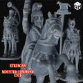 Rise Miniatures - Rise of Ancient Wars - Pack Etrusque - Unité de Commandement Montée 1