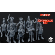 Rise Miniatures - Rise of Ancient Wars - Pack Etrusque - Unit&eacute; de Commandement &agrave; Pied