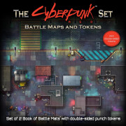 Boite de Cyberpunk Red - The Cyberpunk Set Battle Maps and Tokens
