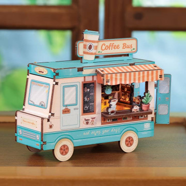 Mini Book Nook - Café Bus