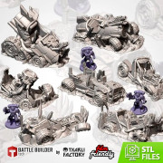 Txarli - D&eacute;cors Futuristes - Epaves de buggies Ork