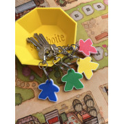 Pack porte-cl&eacute;s Meeple