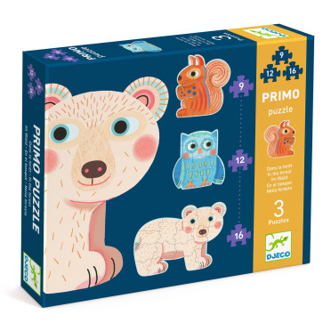 Primo Puzzle - Dans La Forêt - 9, 12, et 16 Pièces