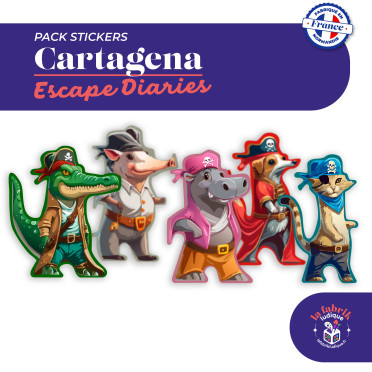 Cartagena : Carnet d'évasions - Pack de stickers