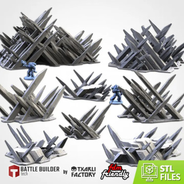 Txarli - Décors Fantasy - Cristaux de glace