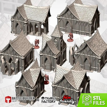 Txarli - Décors Fantasy - Village elfe des bois