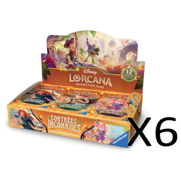 Bundle Lorcana - 6 Boites de 24 Boosters Contrées Inconnues