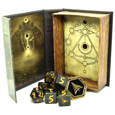Set de 10 Dés JDR Elder Dice: Yellow Sign: Dim Carcosa