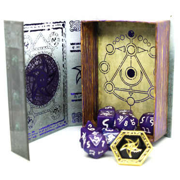 Set de 10 Dés JDR Elder Dice: Astral Elder Sign: Silver Key