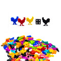 Figurines de Coq Meeple x5 6