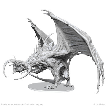 Pathfinder Battles Deep Cuts Unpainted Miniatures: Diabolic Dragon