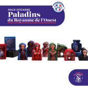 Paladin du Royaume de l'Ouest - Pack de Stickers