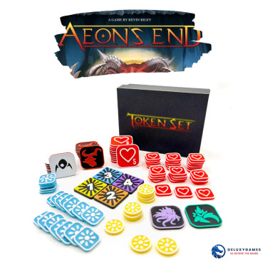 Jetons Premium avec boîte de rangement - Compatible avec Aeon’s End 2nd édition