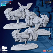 Ghamak - Anges de la vengeance - Motos ail&eacute;es Lions A-Grav x3