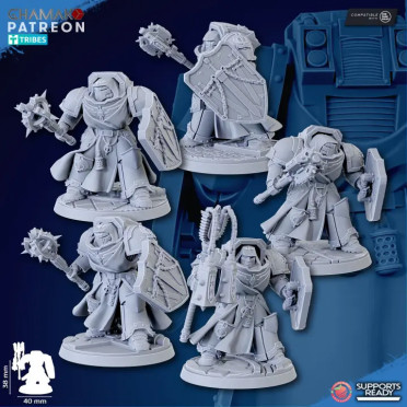 Ghamak - Anges de la vengeance - Croisés de la Mort x5 (chevaliers)