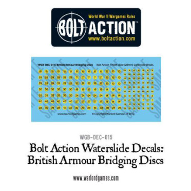 Bolt Action - British - Armour Bridging Discs Decal Sheet