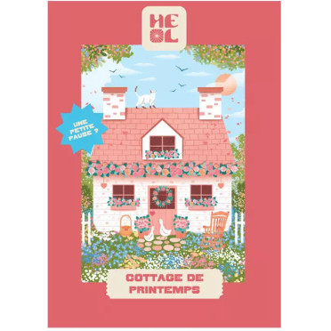 Mini puzzle - Cottage de Printemps - 99 pièces