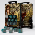 Set de 7 Dés JDR - Steampunk Clockwork - Cuivre/Bleu 1