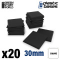 Plastic Square Bases 30mm 0
