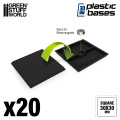 Plastic Square Bases 30mm 1