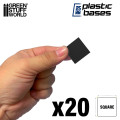 Plastic Square Bases 25mm 1