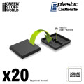 Plastic Square Bases 25mm 2